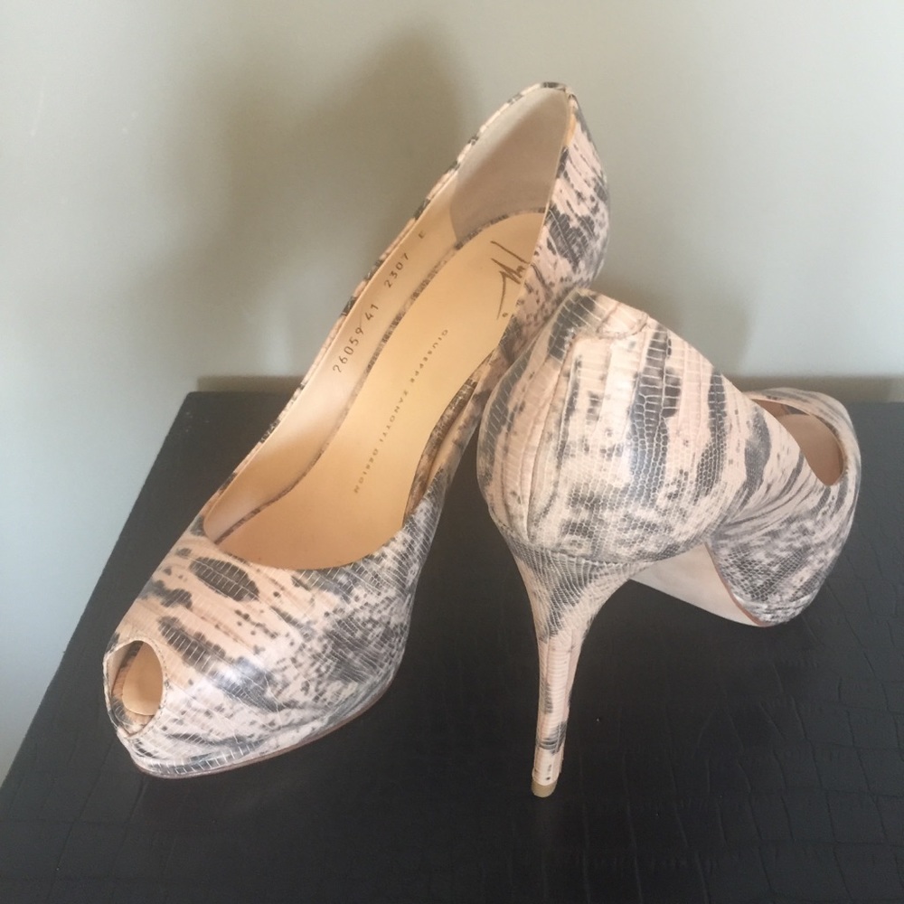 Vintage GIUSEPPE ZANOTTI OPEN TOE HEELS❤️HP - Picture 2 of 11